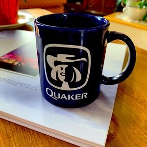 Quaker Oats Sapphire blue mug perfect condition.